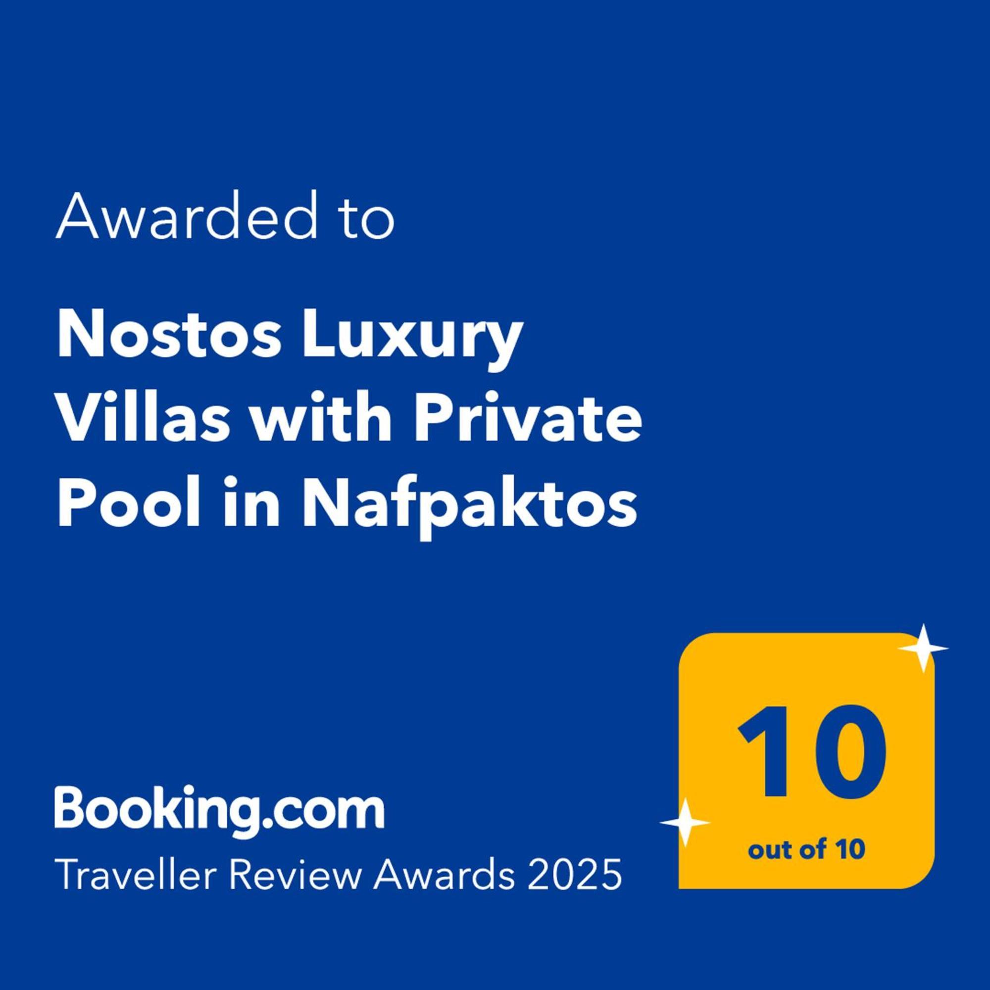 Nostos Luxury Villas With Private Pool In Nafpaktos Ngoại thất bức ảnh